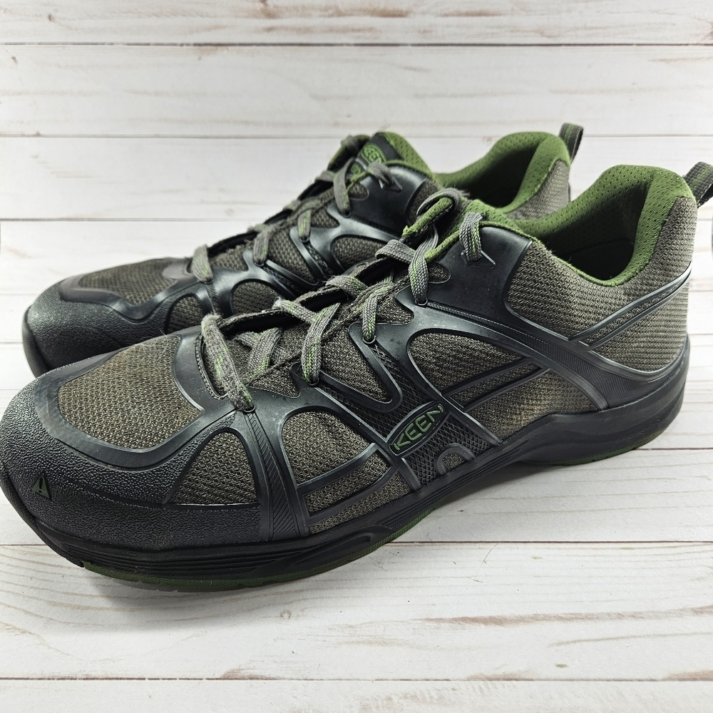 Keen Durham Aluminum Toe 1013251 Gray Green Work Safety ASTM Shoe Men Size‎ 15EE